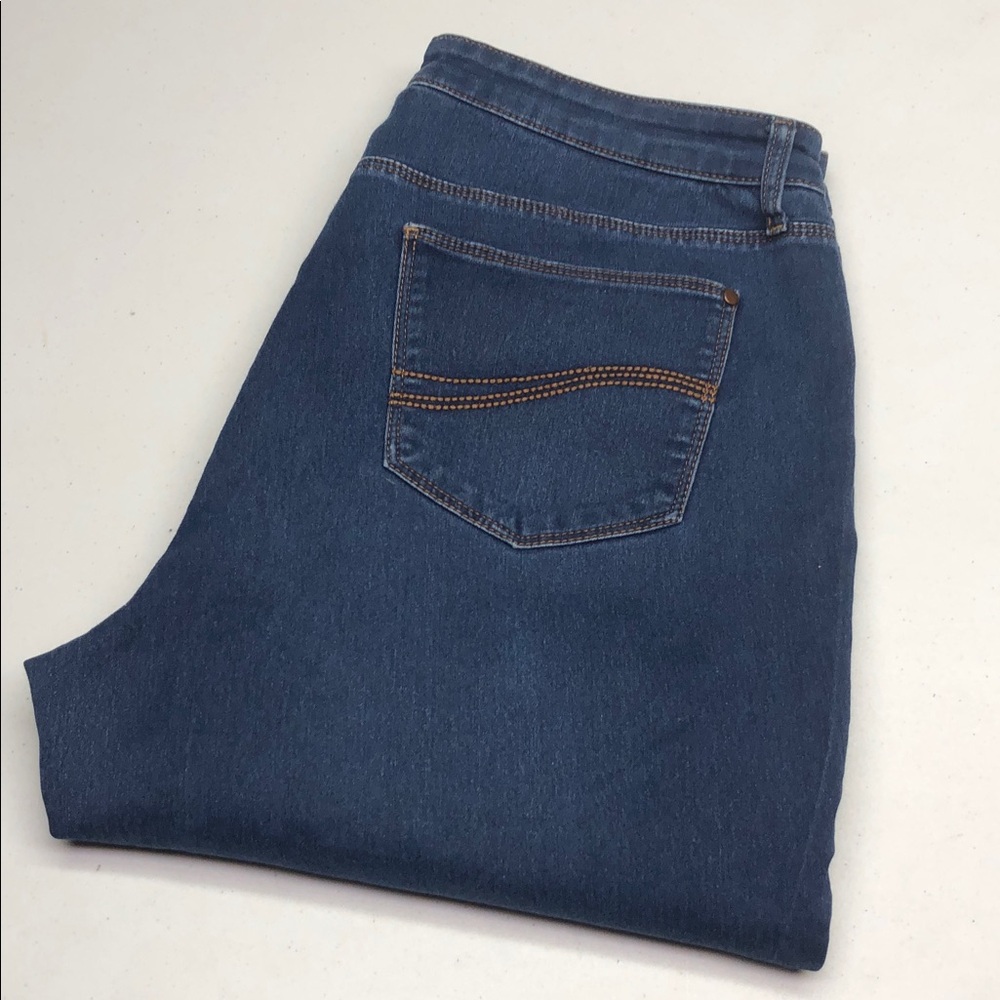 R JEANS HIGH-RISE STRAIGHT FIT JEANS 16/33x26 ⭐️